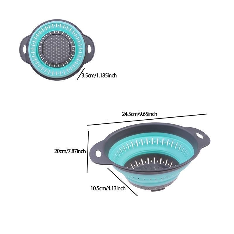 

Складная силиконовая корзина для хранения на кухне, многофункциональная сушилка для фруктов и овощей, складной кухонный органайзер для сушки