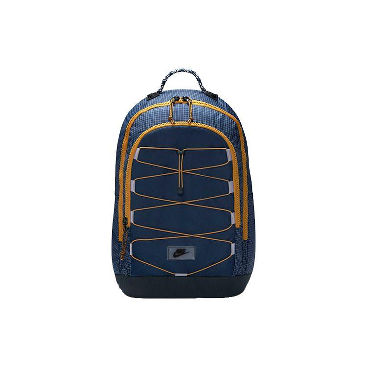 Nike Hayward 2.0 Student Strap Logo Color Block Fabric Backpack Unisex backpack Deep-Navy Obsidian CV1412-451 Dark Navy Blue/Obsidian Color