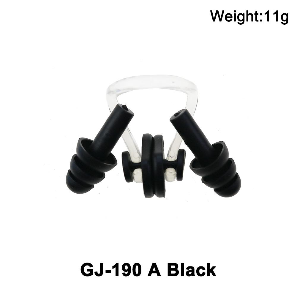 1Set 11G Soft Silicone Elastic Unisex Nose Clip Earplugs Waterproof Swimming Ear Plugs Surf Diving Pool Accessories