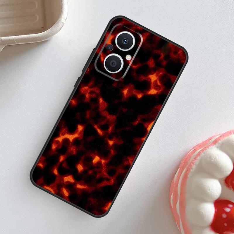Tortoise Shell Pattern Case For OPPO Reno 11F 8T 4Z 5Z 4 6 7 8 5 Lite 10 Pro OPPO Find X2 X3 Lite X5 X6 Pro Cover