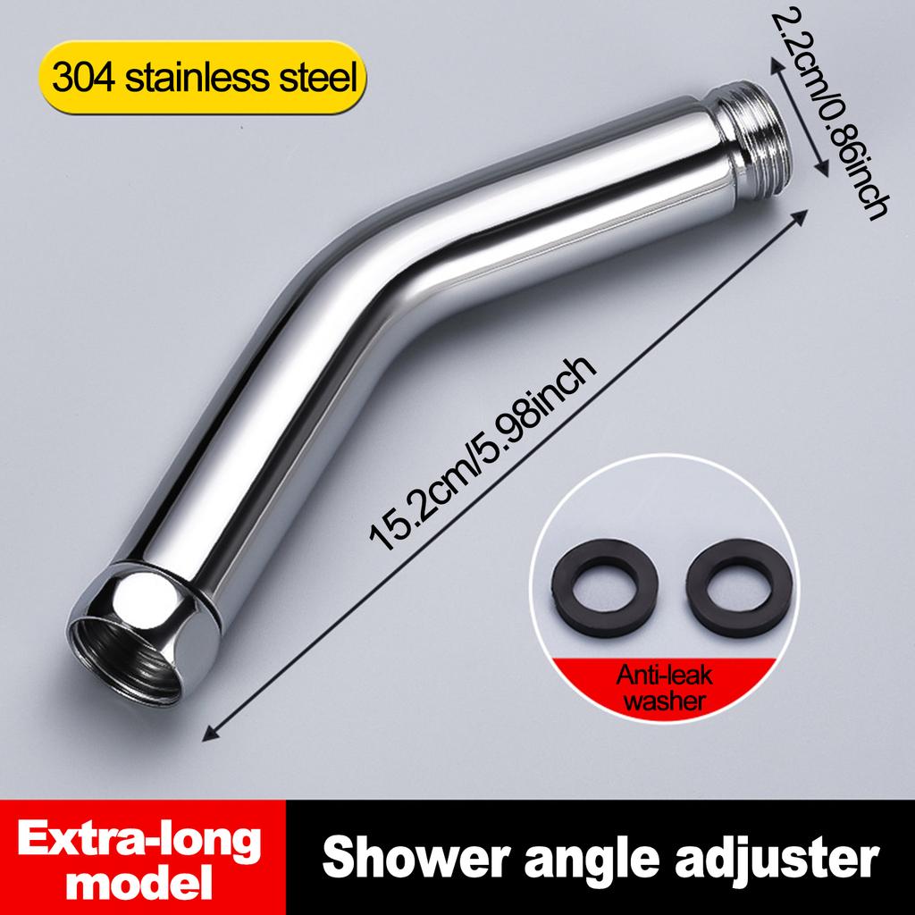 1PC Shower Head Elbow Adapter G1/2 Connections Shower Arm Extension Angle 135° Elbow Hand Shower Top Spray Elbow Connector
