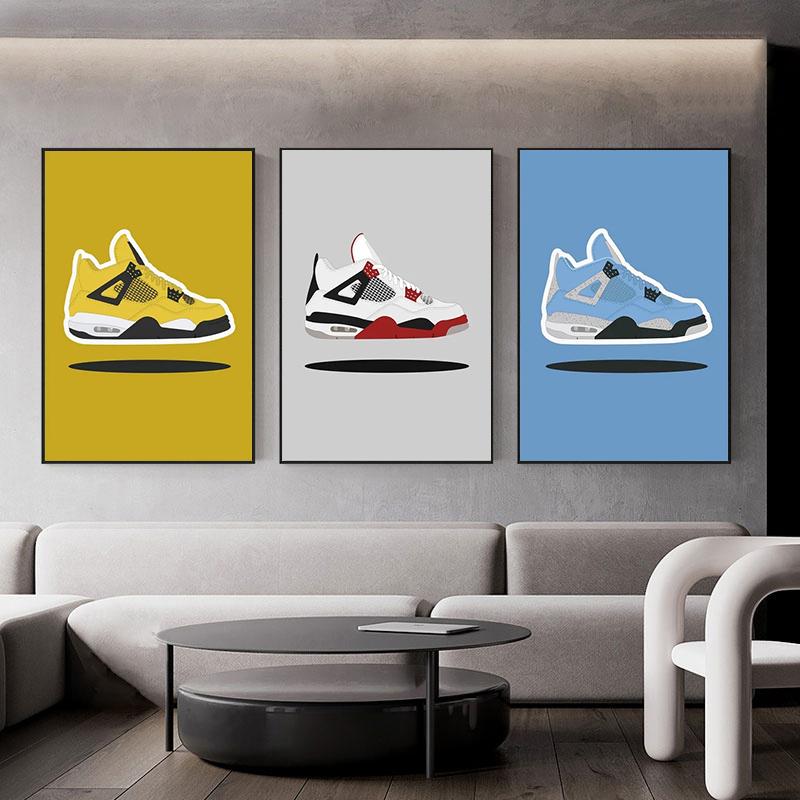 Fashion Sport Shoes Sneakers Posters And Prints Canvas Painting Nordic Wall Art Pictures for Living Room Home Decoration