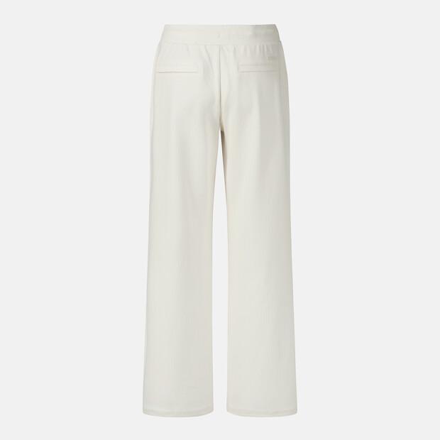 DESCENTE Women'S Training Ribbed Straight Fit Pants Ivory (Sq322Pkp71)