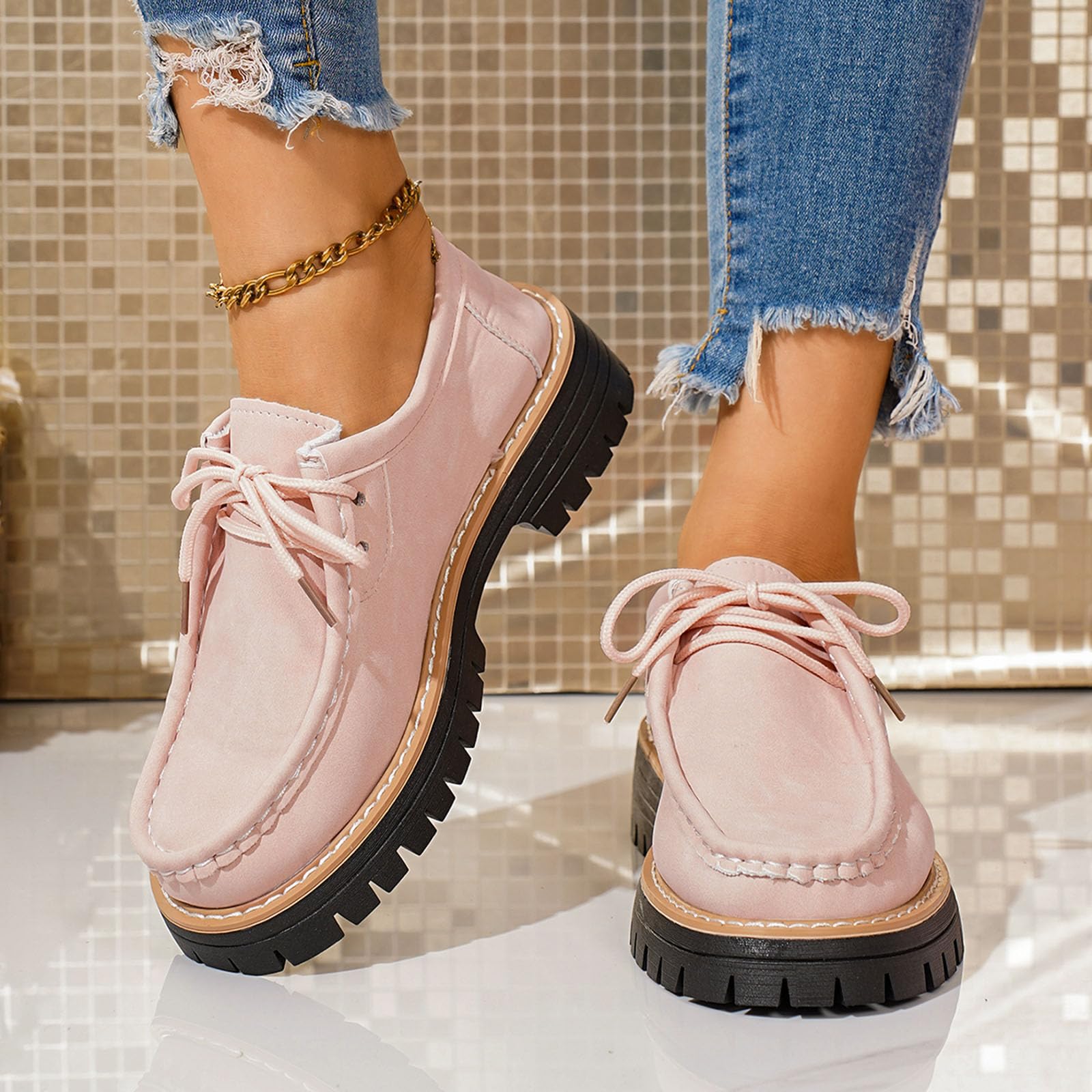 Женская обувь Повседневная и модная Однотонная обувь 38 розовый 2150₽