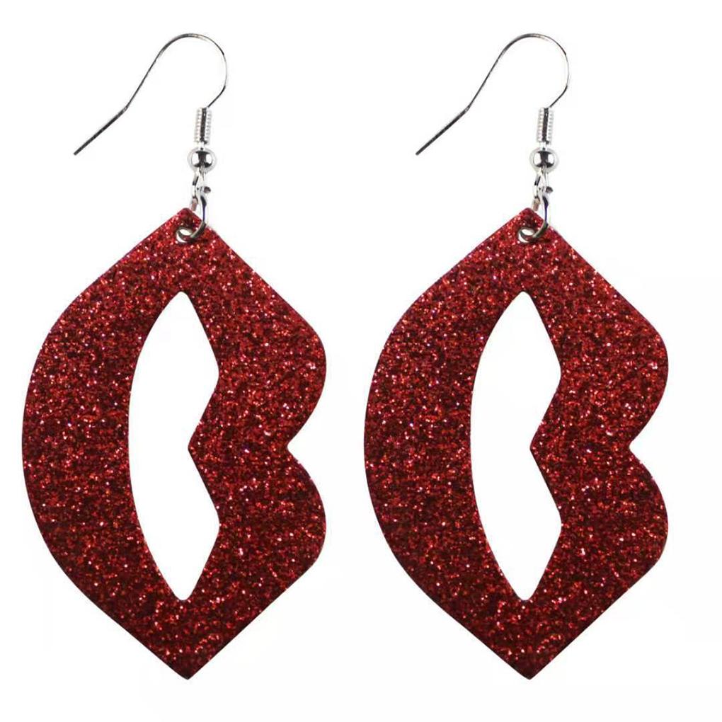 

Earrings Leather Pendent Ear Valentine s Party Day Lip Earring Wedding Elegant Dangle Exaggerated Ornaments Supplies