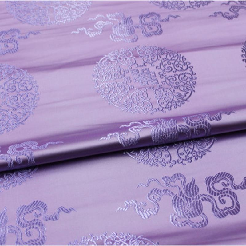 Chinesischer Stil Tang-Kostüm Mongolische Robe Tibetische Robe Ethnische Kostümierung Antikes Jacquard-Brocade-Band Seide Antiker Stoff