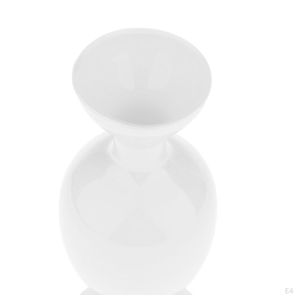 8 Inch Clear Glass Decorative Vases, Flower Living Room Shop Cabinet Plant