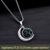 Twelve Constellations Pendant Necklace - Unisex Trendy Retro Earthy Cool Hip Hop Fashion Gift