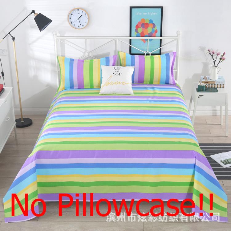 Flat Sheets Household Four Seasons Plaid Comfortable Soft Antibacterial Bedspread Cover Bedding Queen Size Bed Sheet Breathable