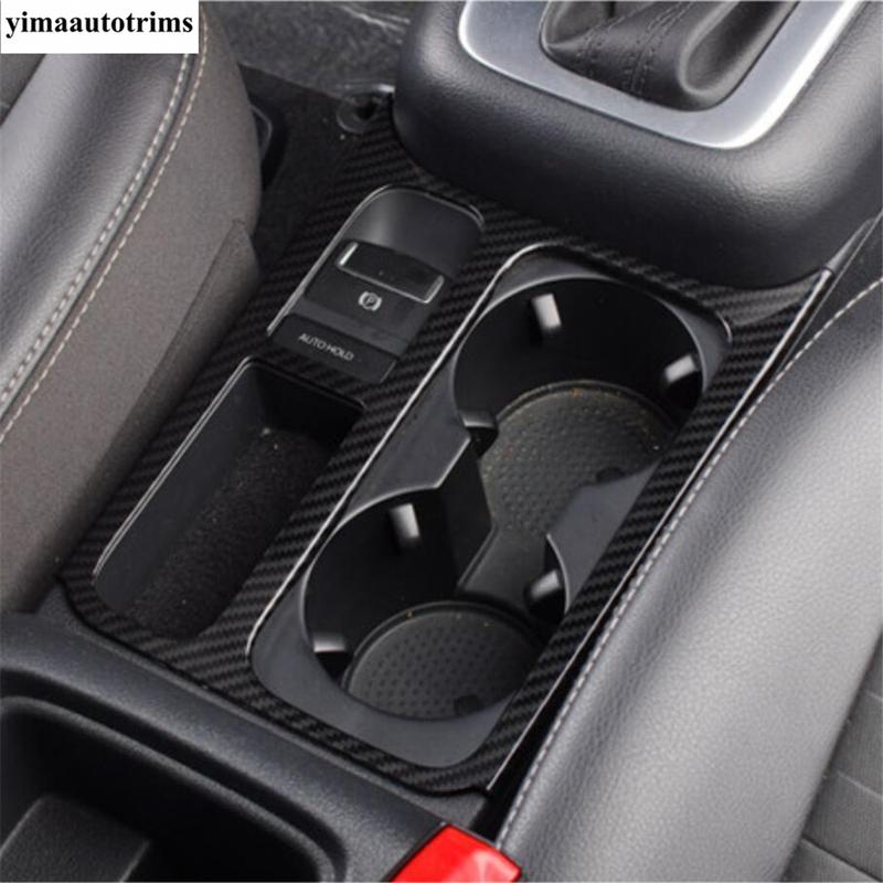 Car Central Control Water Cup Holder Frame Cover Trim Accessories Fit For VW Tiguan MK1 2008 2009 2010 2011 2012 2013 2014 2015