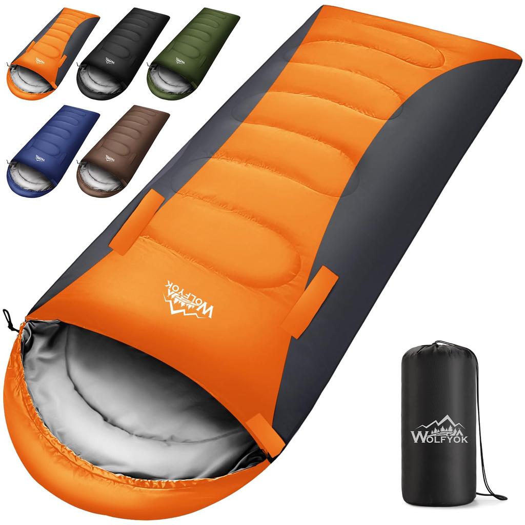 Sleeping Bag for Winter 4 In 1 Sleeping Bag for Sleeping All Disaster Sleeping Bag Envelope Sleeping Bag for Comfortable Temperature Heat Wolfyok
