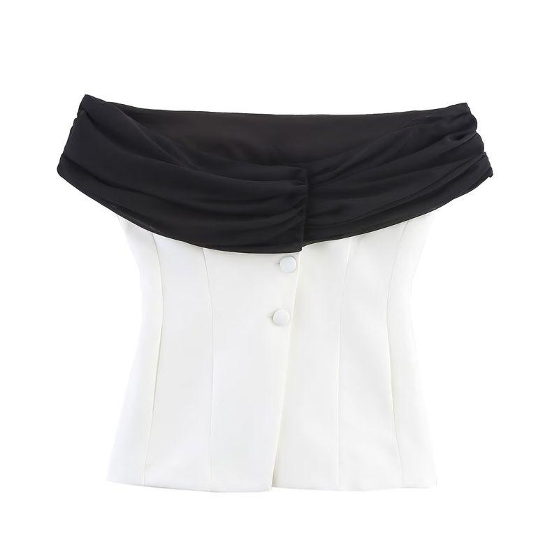 Kaslead New Women clothes Western Style Patchwork Corset Top Trousers 3327597 3329597