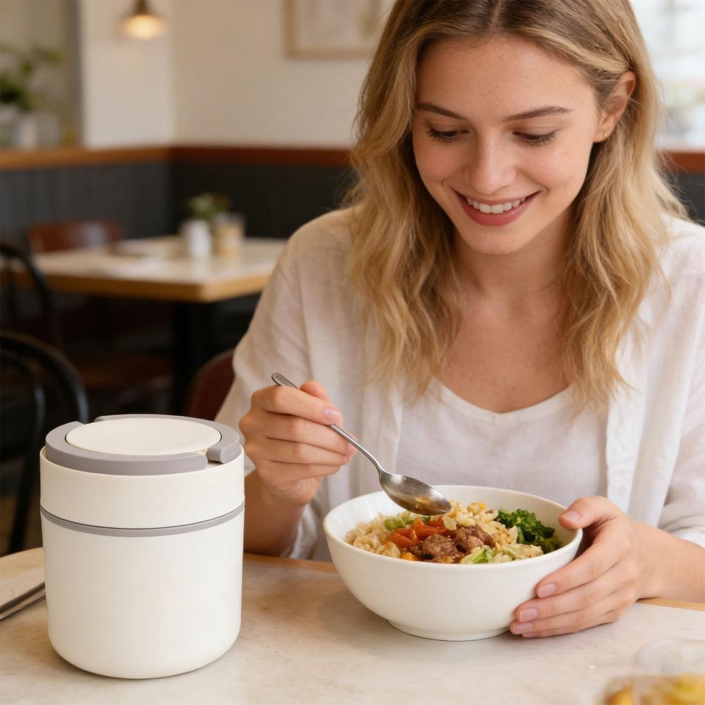 Wide Mouth Insulated Soup Cup PP and 304 Stainless Steel Insulated Food Jar Lunch