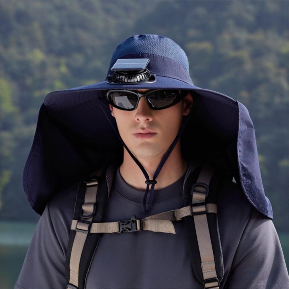 

Large Brim Solar Fan Hat Breathable Bucket Hat Fashion Outdoor Sun Hat