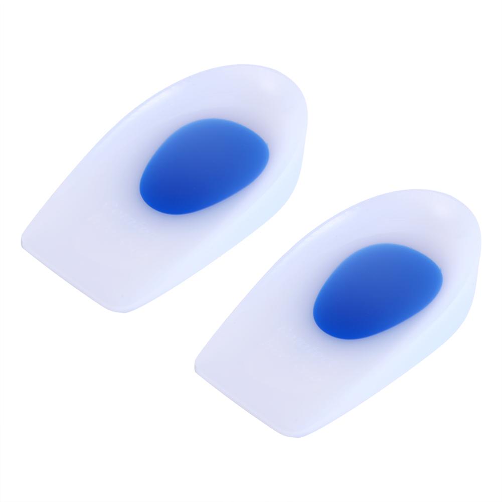 1 Pair Silicone Heel Cup Shock Cushion Insole Heel Support Insoles Pads(L)