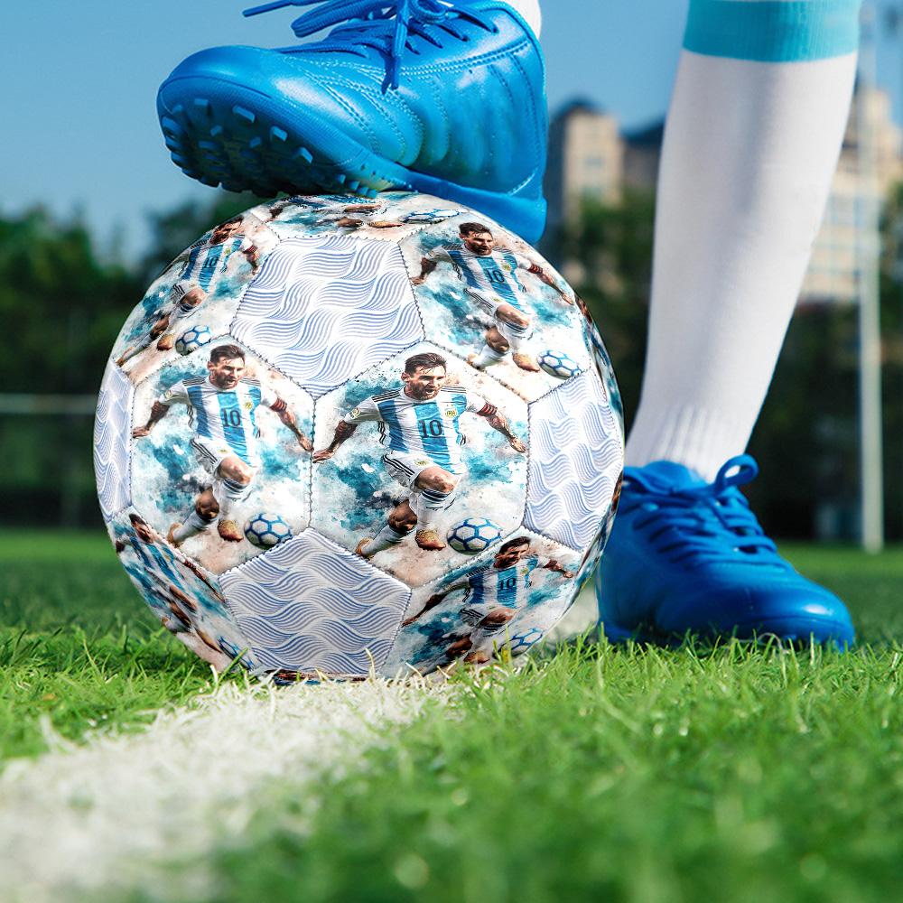1pc World Cup football stars Football Soccer Ball Size 5 Indoor Soccer Ball Fashion Colorful Backyard Game -Great For Sports Fans Gift