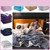 Fleeces Coral Simplified Blanket Thickened Double Layer Lounge Supplies Bed