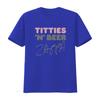 Frank Zappa Titties N Beer Rock Tour Maglietta da Concerto Cotone Pesante Edizione Limitata Taglia dalla S alla 2XL Vintage USA Lavata Moda