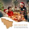 Weihnachtsbaumförmige Holzplatte Kreatives Snacktablett für Weihnachtsfeier Vorspeisen Dessert Obst Serviergeschirr Feiertagsessen