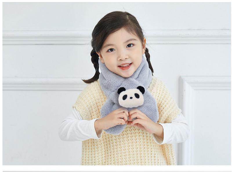 Children's Cartoon Faux Rabbit Fur Neck Warmer Scarf
