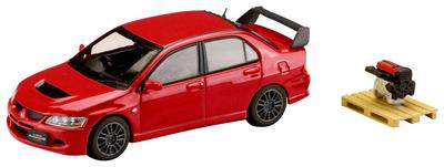 HJ64 Mitsubishi Lancer Evolution 8 MR GSR με Ένδειξη Κινητήρα Κόκκινο Έτοιμο Προϊόν Μοντέλο 1/64, Συμπαγές,