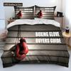 Set Letto Piumone 3D Guanti da Boxe Boxer Fight, Copripiumino Set Letto Copripiumino Federa, Set Letto Matrimoniale King Queen Adulto