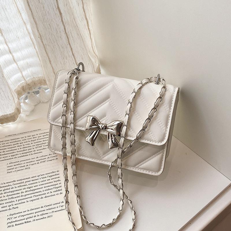 Women Luxury Fashion Versatile Chain Shoulder Crossbody Daily Small Plaid Bag