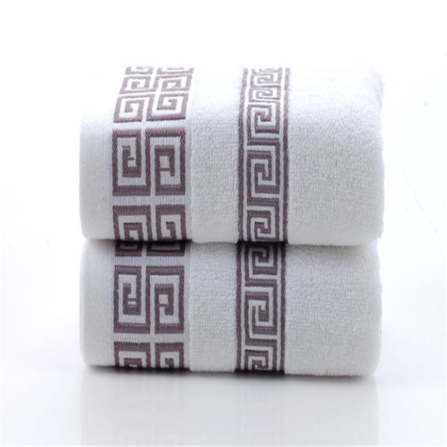 2Pcs Bathroom Cotton Towels Set 35x75cm 70x140cm Brown White Blue Hand Face Bath Towel Soft Gift Absorbent Sport Towel