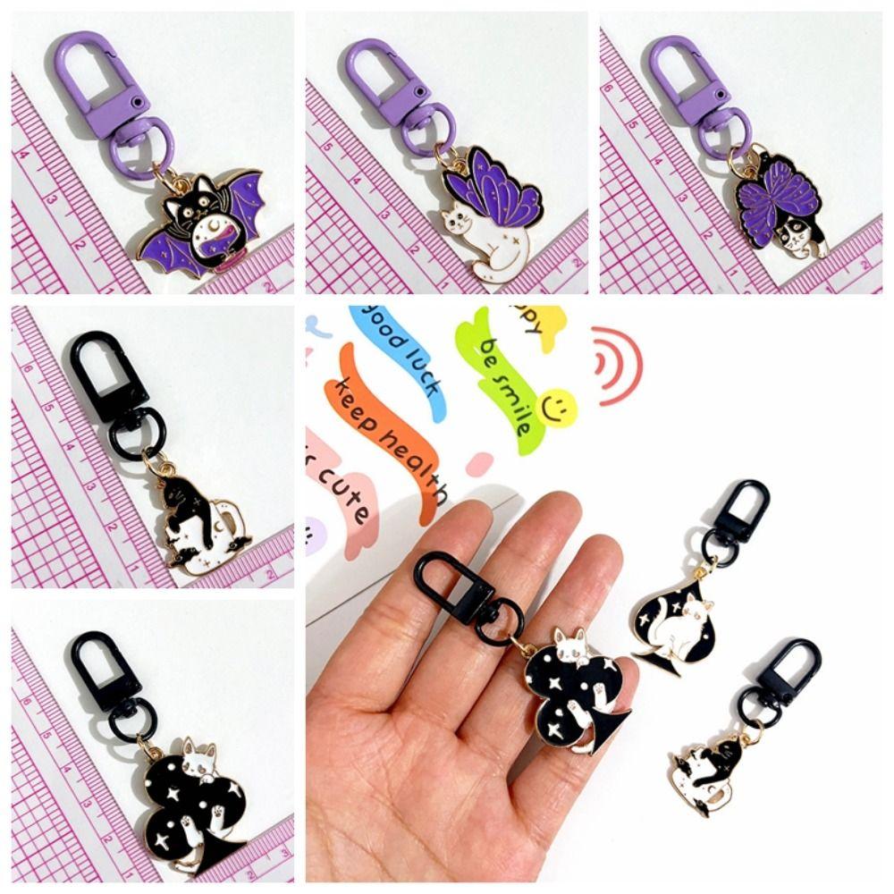 Bag Charm Zinc Zinc Alloy Cat Pendant Zinc Zinc Zinc Alloy Butterfly Car Keyring  Female Lady Girl