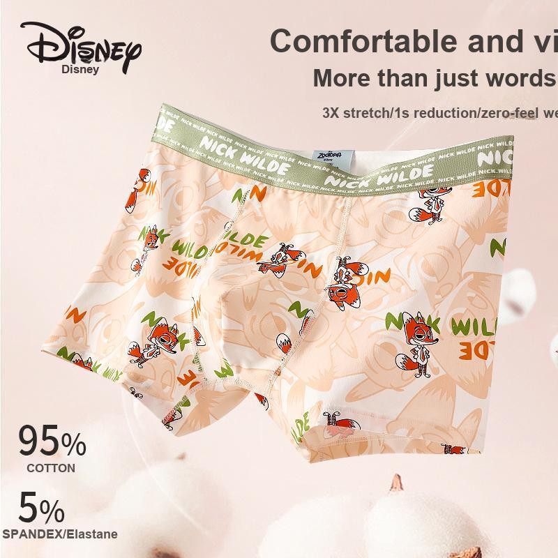 Disney Zootopia Skin-Friendly Comfortable Antibacterial Boxer Briefs Gift Box Men underwear DISINI003-3