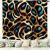 Cow Leopard Pattern Wall Tapestry Aesthetic Wall Hanging Printed Fabric Blanket Decorative Tapestries for Bedroom Living Room Home Decor