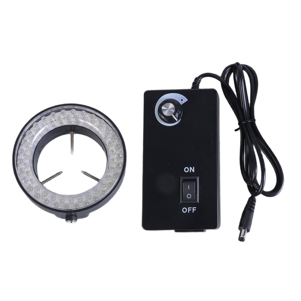 Verstellbares LED-Ringlicht Geeignet für Mikroskope 60 LEDs Weiße Beleuchtung Wissenschaftliche Forschung und Elektronikreparatur