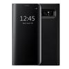 Case for Samsung Galaxy Note 8, Clear View Flip Case Cover Slim Translucent Mirror Cover - Black