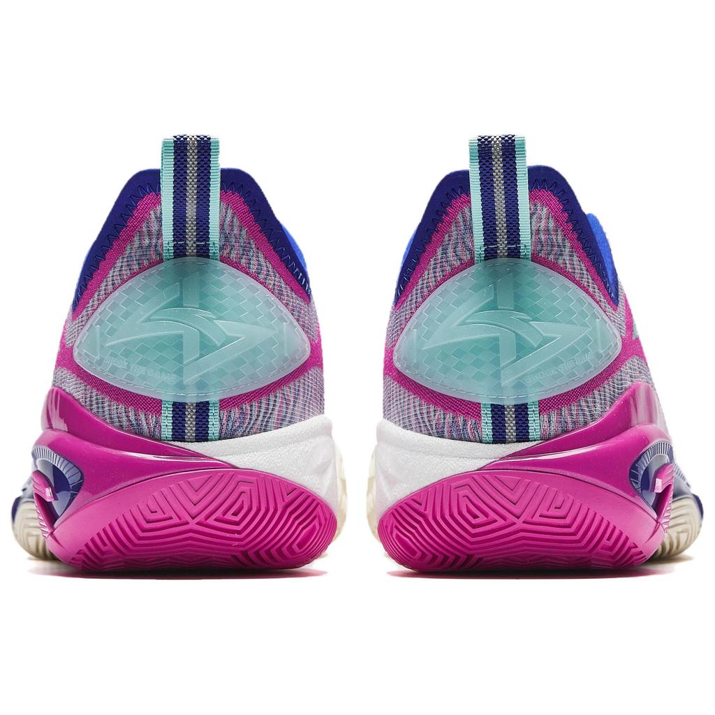 Anta Swagger 2 Cushioning Abrasion Resistant Rebound Low top Basketball Shoes Men's Green Pink Blue 912531106-5