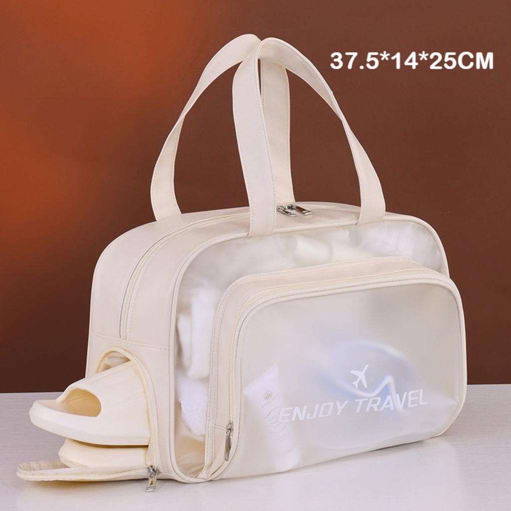 Dry Wet Separation Double-layer Shoe Compartment Waterproof Swimming Storage Bag Fitness Sports Large Capacity Storage Bag