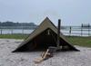 YAJIN CRAFT Military Tent Front Curtain, Solo Tent, One-Pole Tent, TC Tent with Skirt