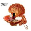 One-piece Molded Tray 3D Printed Shell Jewelry Tray, Decorative Desktop Storage Organizer for Dressing Trinket Dish Table, Opening Rings Earrings And