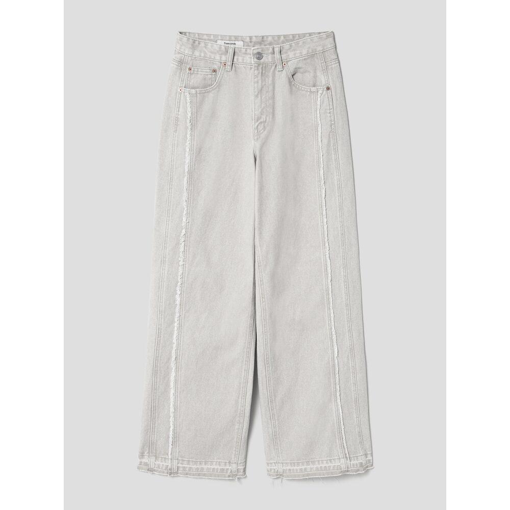 8SECONDS Cut-Out Damage Denim Light Gray