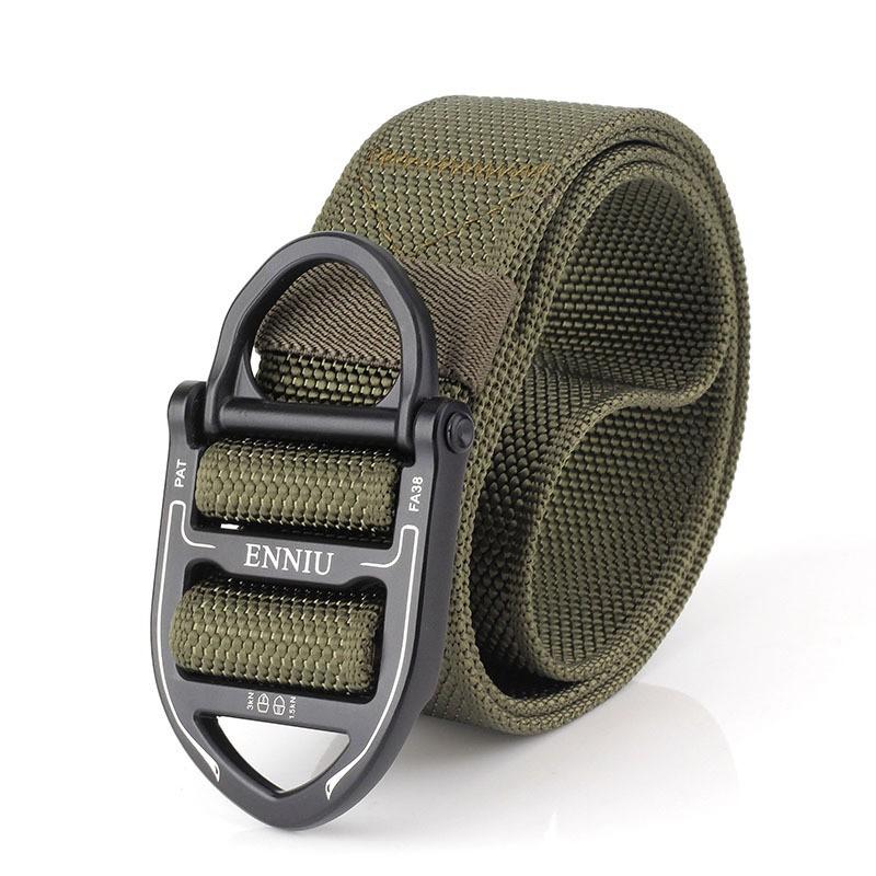 

TUSHI Cobra Buckle Nylon Men s Belt Outdoor Student CS Work Canvas Trend 125cm