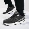 Men's winter new casual outdoor fleece-lined warmth sneakers light soft-sole speed running shoes fashion comfortable cotton shoe