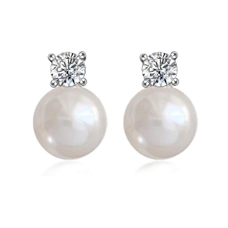 

CHERRY Knot clip earrings earrings pearl ladies pearl earrings Bijou Popularity Compatible with metal allergies CZ zircon earrings woman birthday