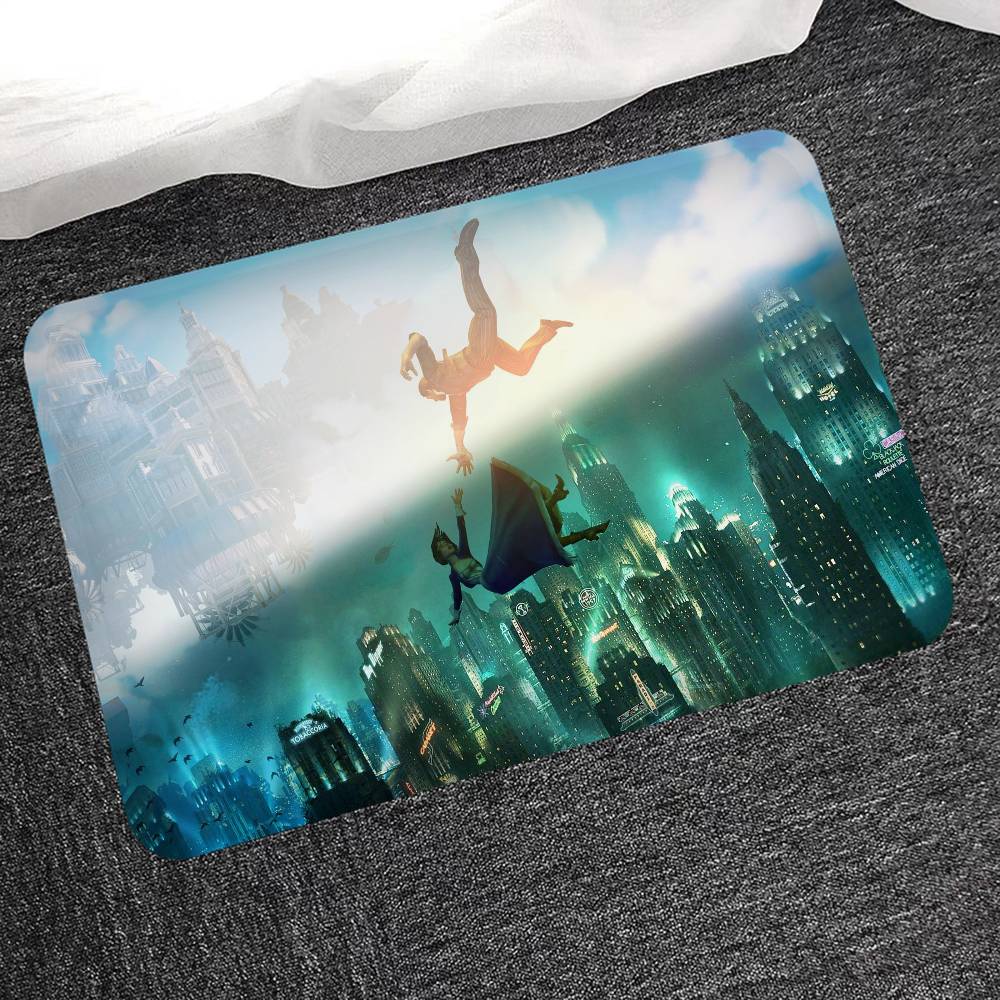 Video Game B-BioShock Floor Mat Nordic Style Home Doormat Bathroom-Toilet Mats Bedroom Hotel Decor Mat