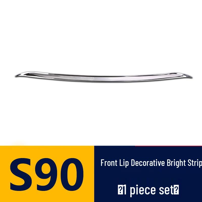 Decor Rama Proiector Ceață Față Volvo S90 & Autocolant Protector Buza Față