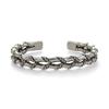 European and American fashion Cuban woven double-layer bamboo bracelet men's personality retro Thai open bracelet bracelet men