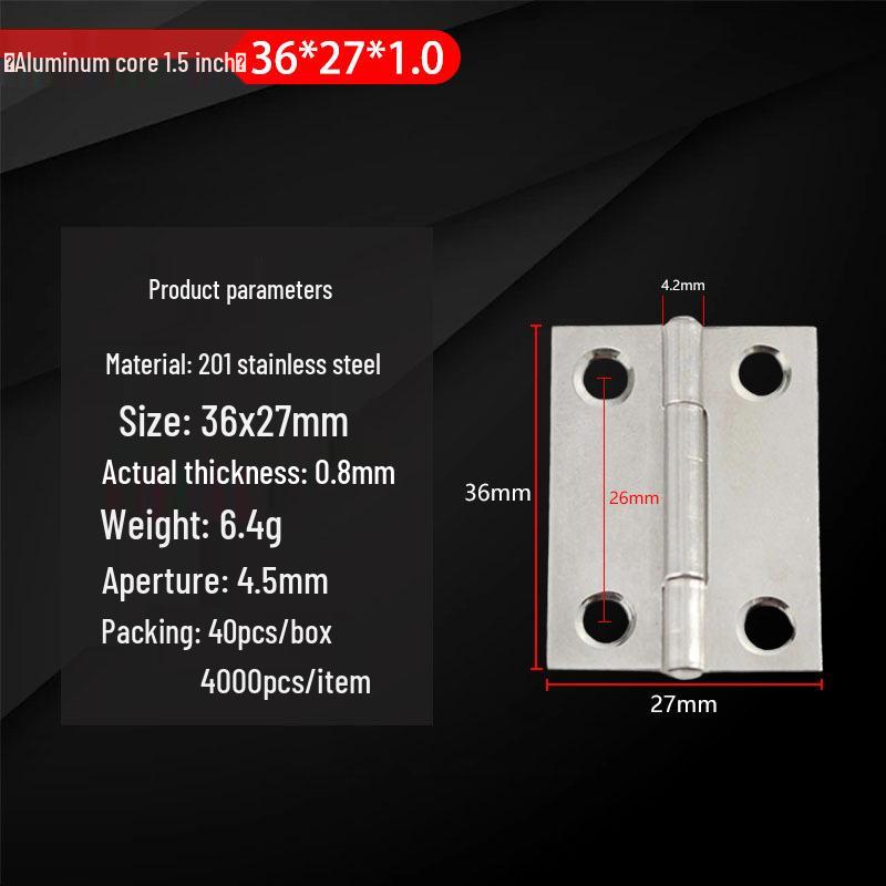 304 Stainless Steel Mini Hinges: 1-4 Inch Options for Cabinets & Wooden Boxes