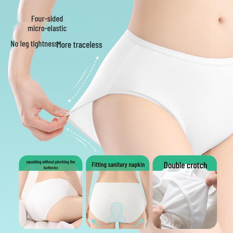 BADIGAO Women's Disposable Cotton Underwear for Maternity & Postpartum