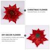 7 Pcs Artificial Flowers Christmas Wreath Decorative Tree Accessories Adornment Outdoor
