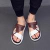 fashion Summer Slippers Men Sandals Platform Soft Comfort Flat Sole Non-slip Flip-flops Fashion Male Casual Beach Two Wear Sports Shoes