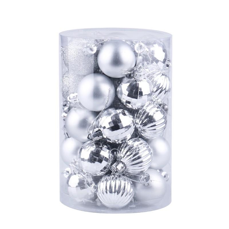 34pcs Christmas Ornament Set 4cm Decorative Baubles Tree Hanging - Assorted Colors Shapes