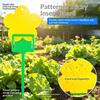 Trappole adesive gialle per mosche a forma di fiore, biadesive, adesivo forte, 12/24/36 pezzi, impermeabili, per serra, cattura moscerini per piante